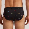 Slip Cotone Superior Stampa Bassotto