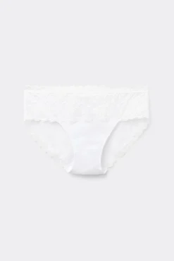 Slip in Pizzo e Cotone