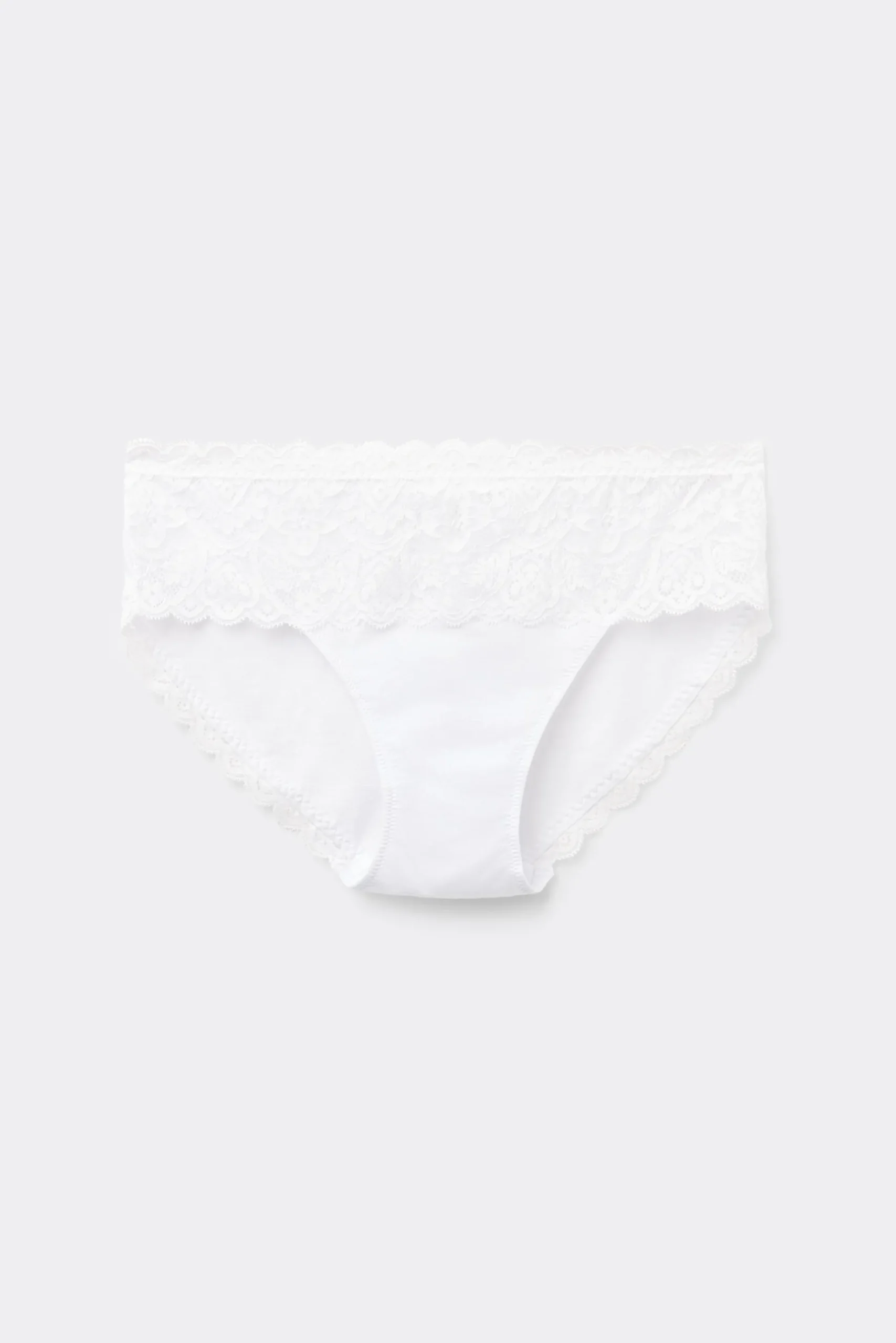 Slip in Pizzo e Cotone