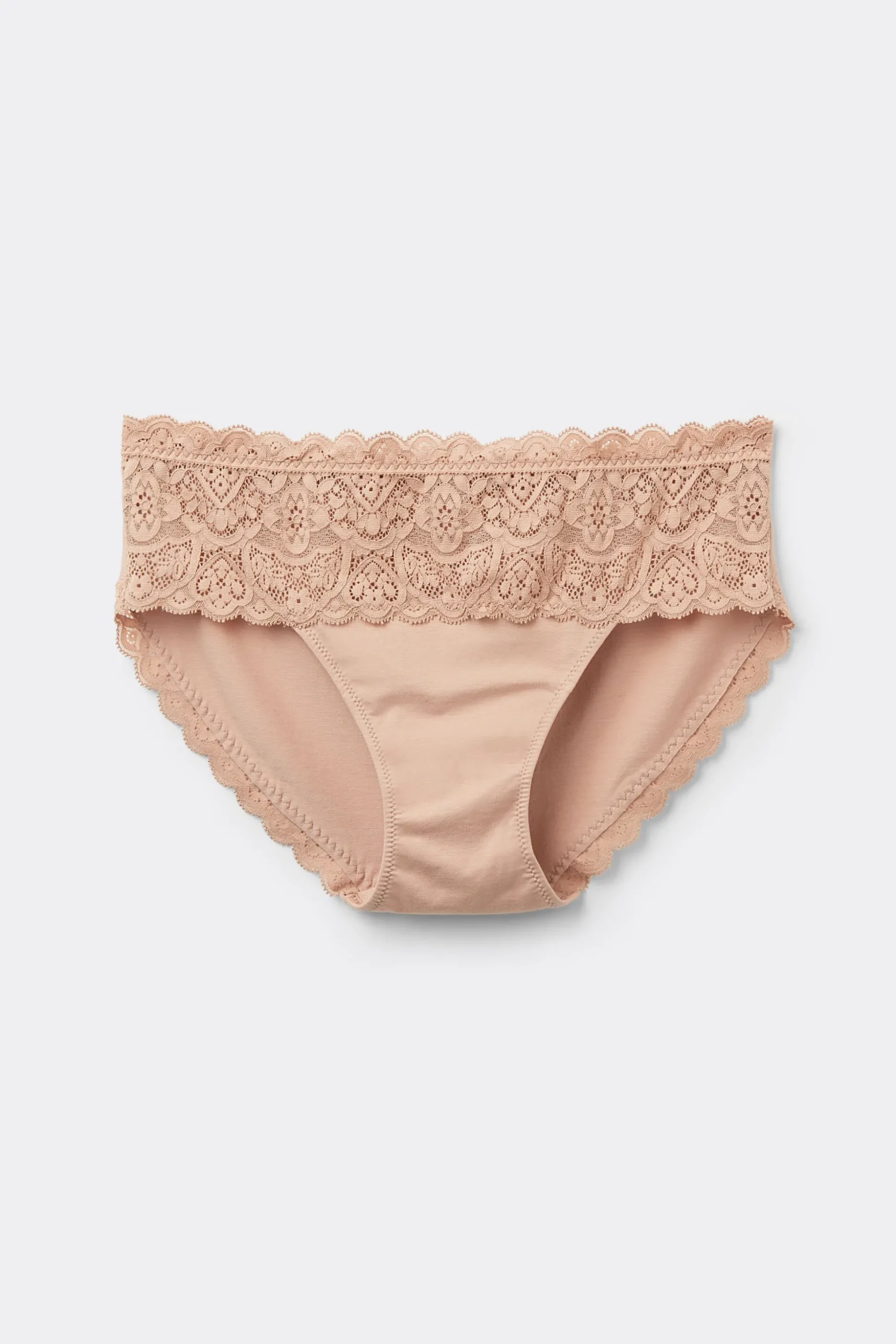 Slip in Pizzo e Cotone