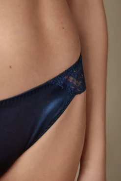 Slip in Seta e Pizzo