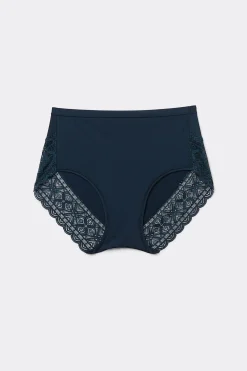 Slip Vita Alta in Microfibra Ultralight e Pizzo