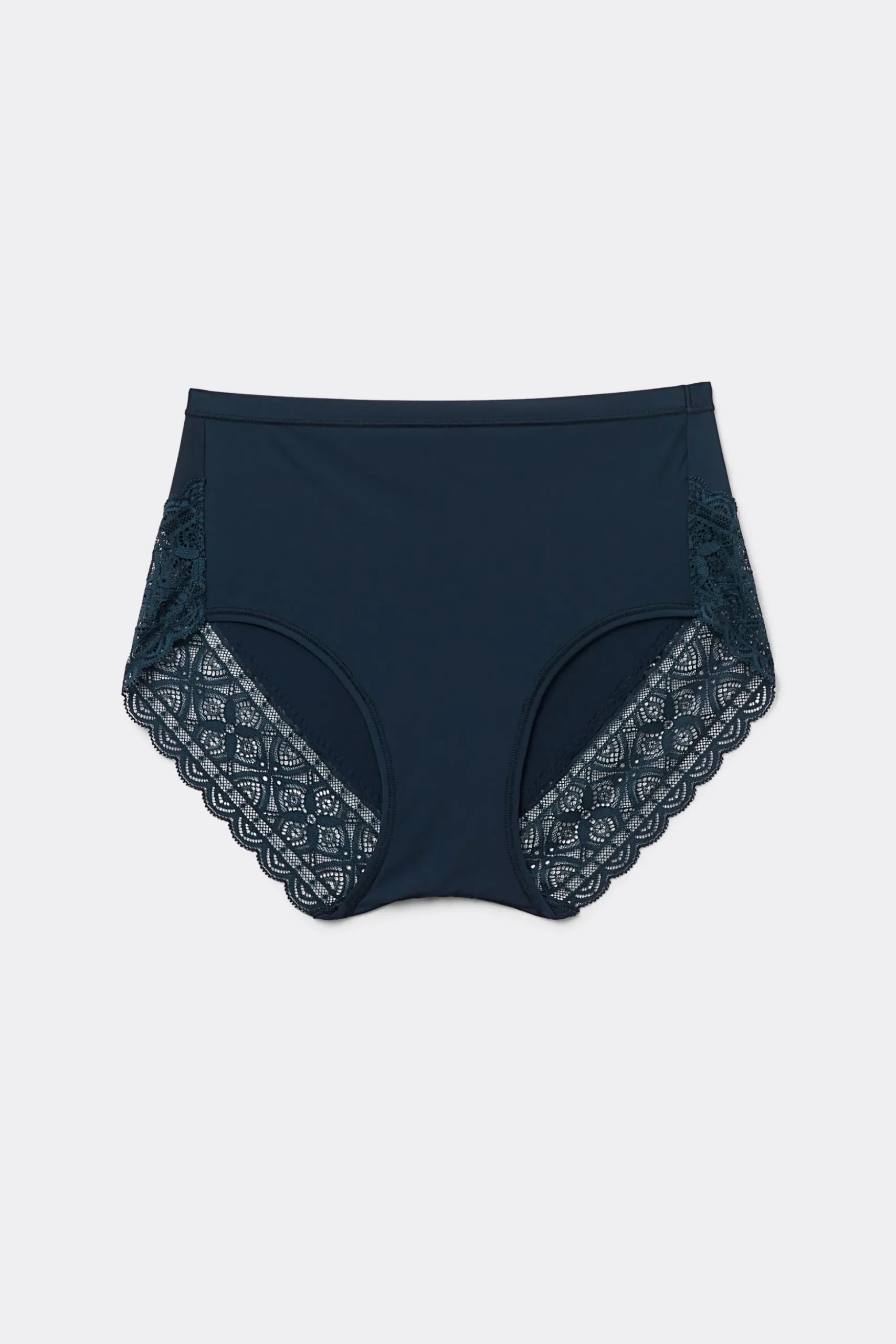 Slip Vita Alta in Microfibra Ultralight e Pizzo