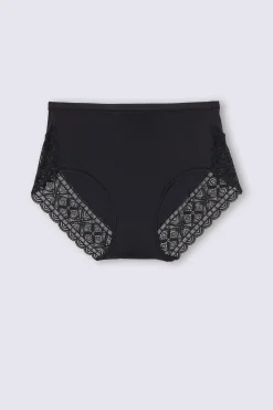 Slip Vita Alta in Microfibra Ultralight e Pizzo