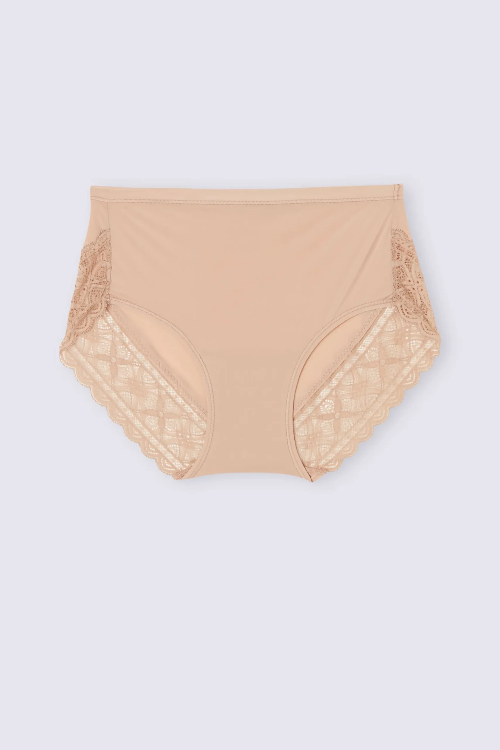 Slip Vita Alta in Microfibra Ultralight e Pizzo