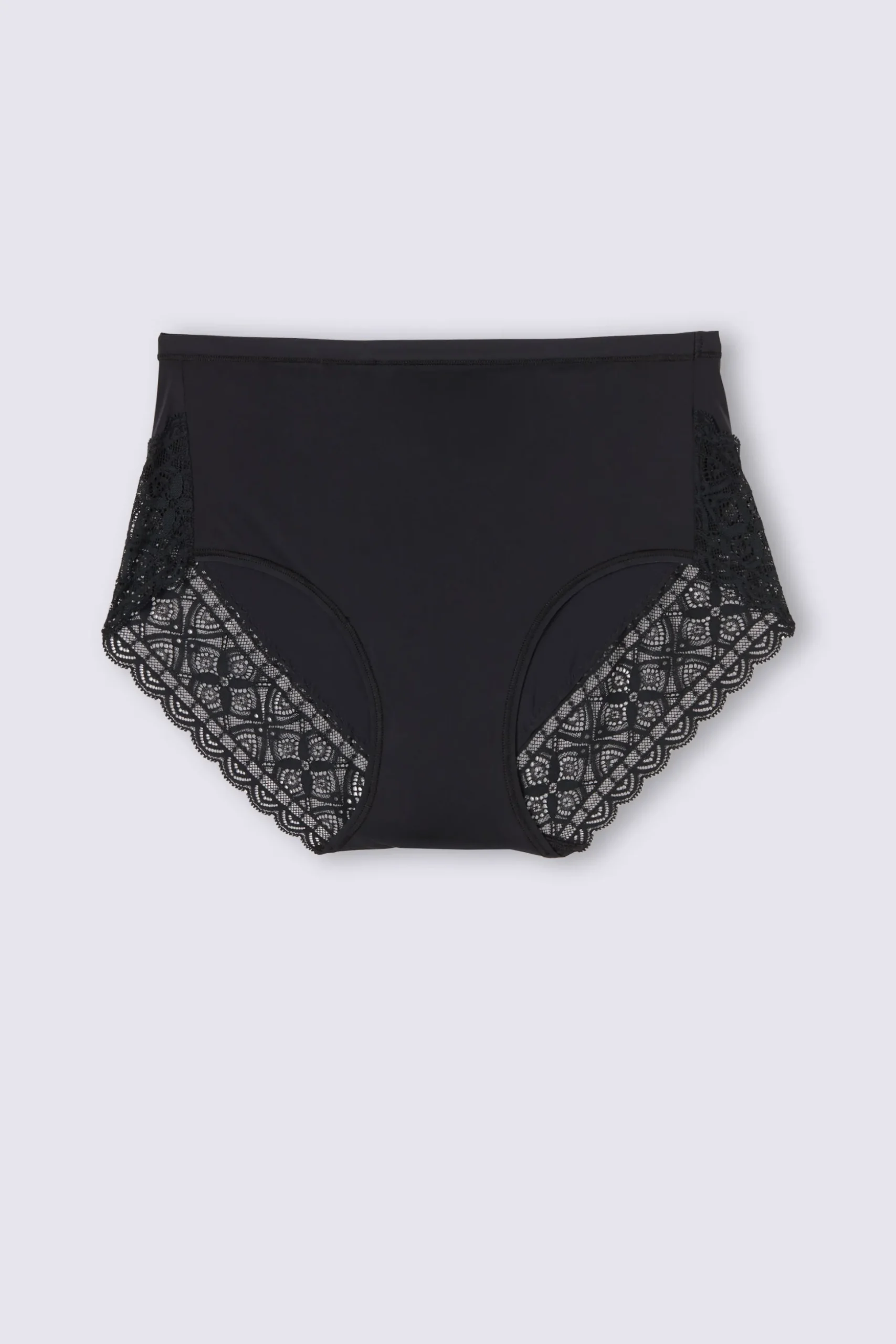 Slip Vita Alta in Microfibra Ultralight e Pizzo
