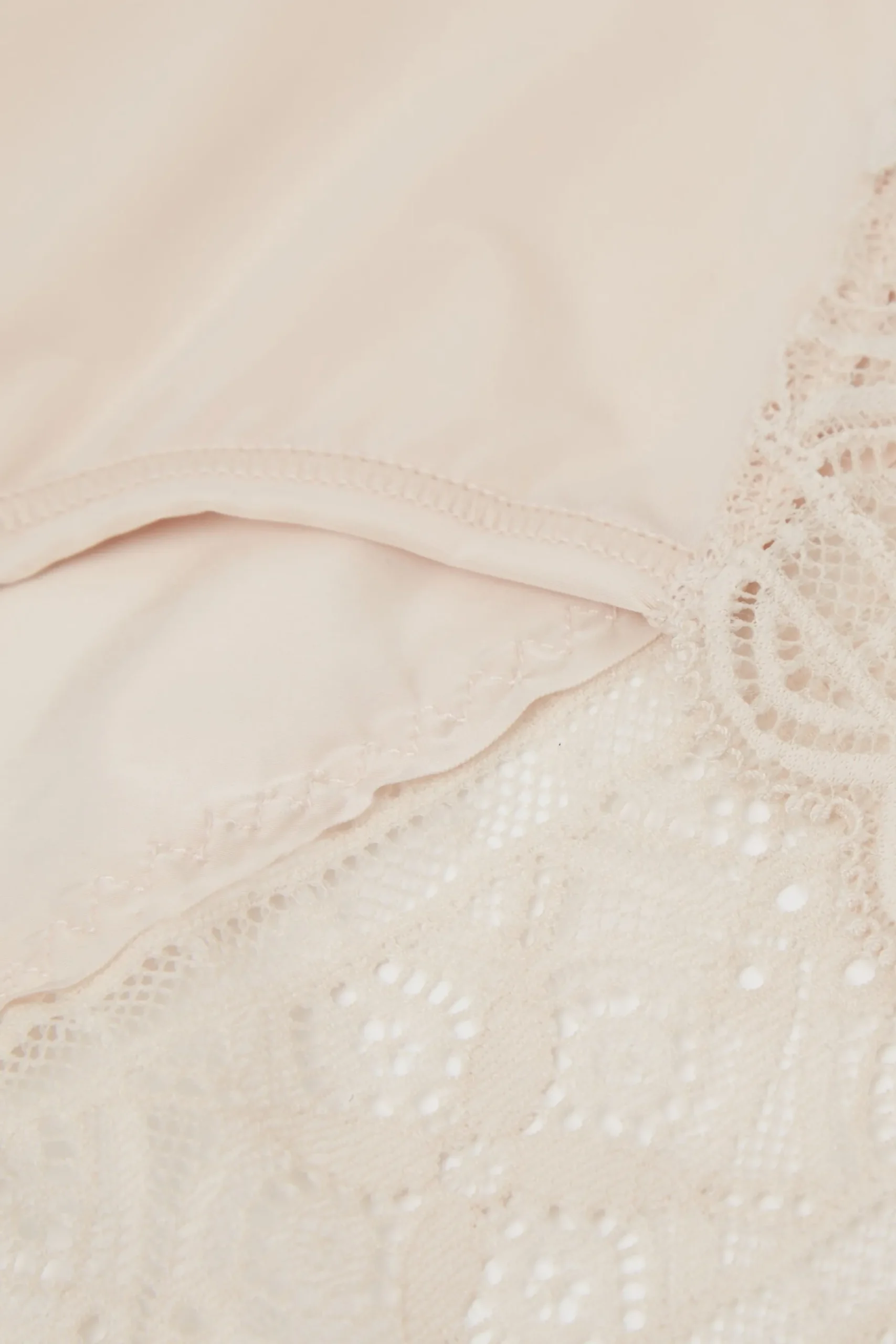 Slip Vita Alta in Microfibra Ultralight e Pizzo
