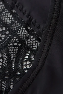 Slip Vita Alta in Microfibra Ultralight e Pizzo
