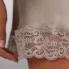 Sottoveste in Seta e Inserti in Pizzo