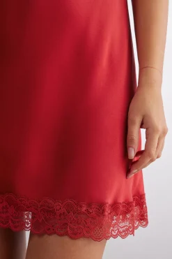 Sottoveste in Seta e Inserti in Pizzo