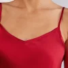 Top in Raso di Seta con Scollo a V