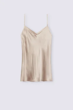 Top in Raso di Seta con Scollo a V