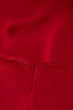 Top in Raso di Seta con Scollo a V