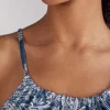 Top in Raso di Viscosa Flower Paisley