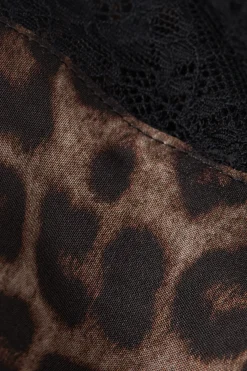 Top Raso di Viscosa Luxurious Leopard