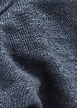 Top Scollo a V in Lino
