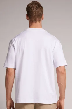 T-shirt Over in Cotone Interlock