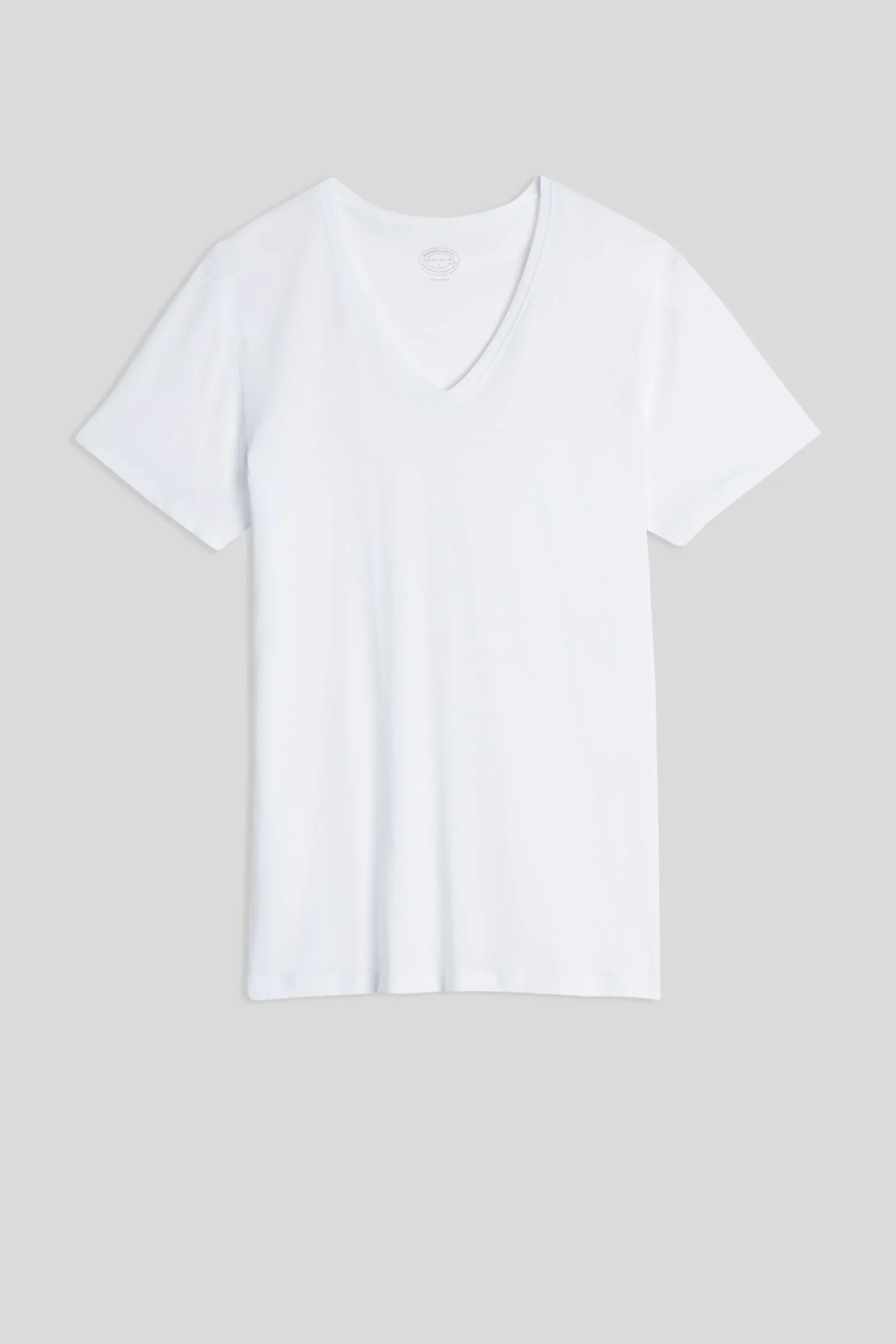 T-Shirt Scollo V in Cotone Superior Extrafine