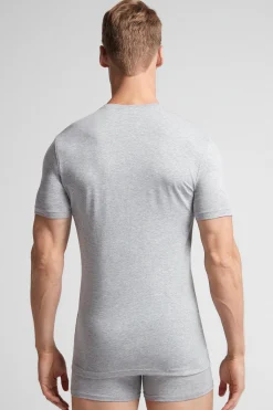 T-Shirt Uomo in Cotone Superior Elasticizzato