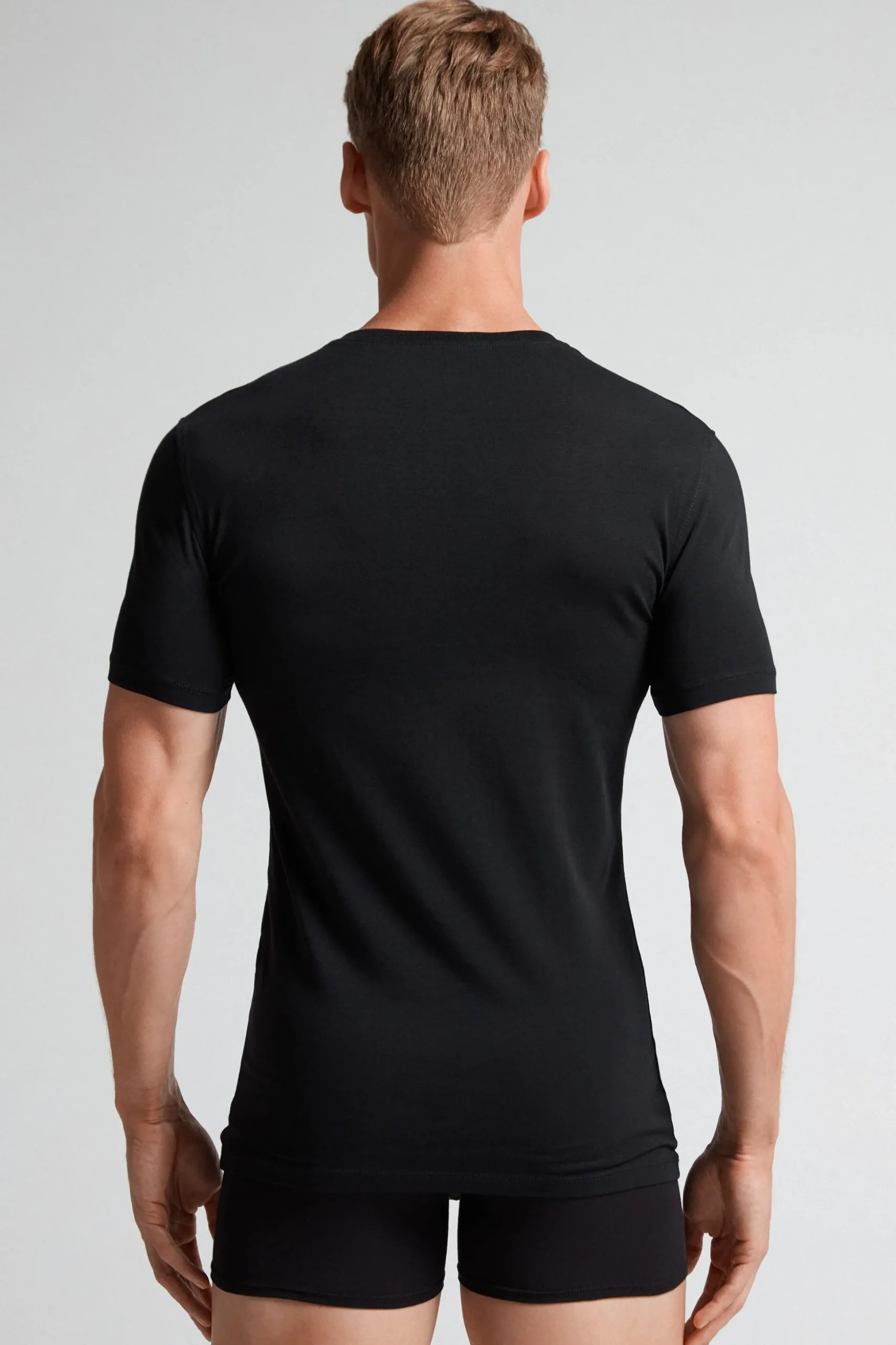 T-Shirt Uomo in Cotone Superior Elasticizzato