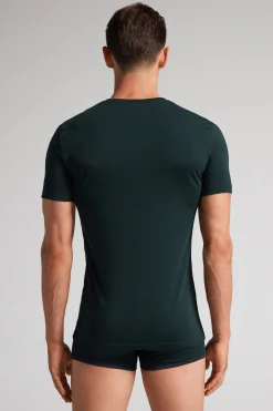 T-Shirt Uomo in Cotone Superior Elasticizzato