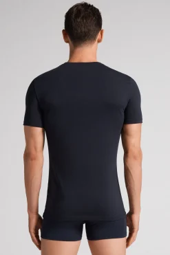 T-Shirt Uomo in Cotone Superior Elasticizzato